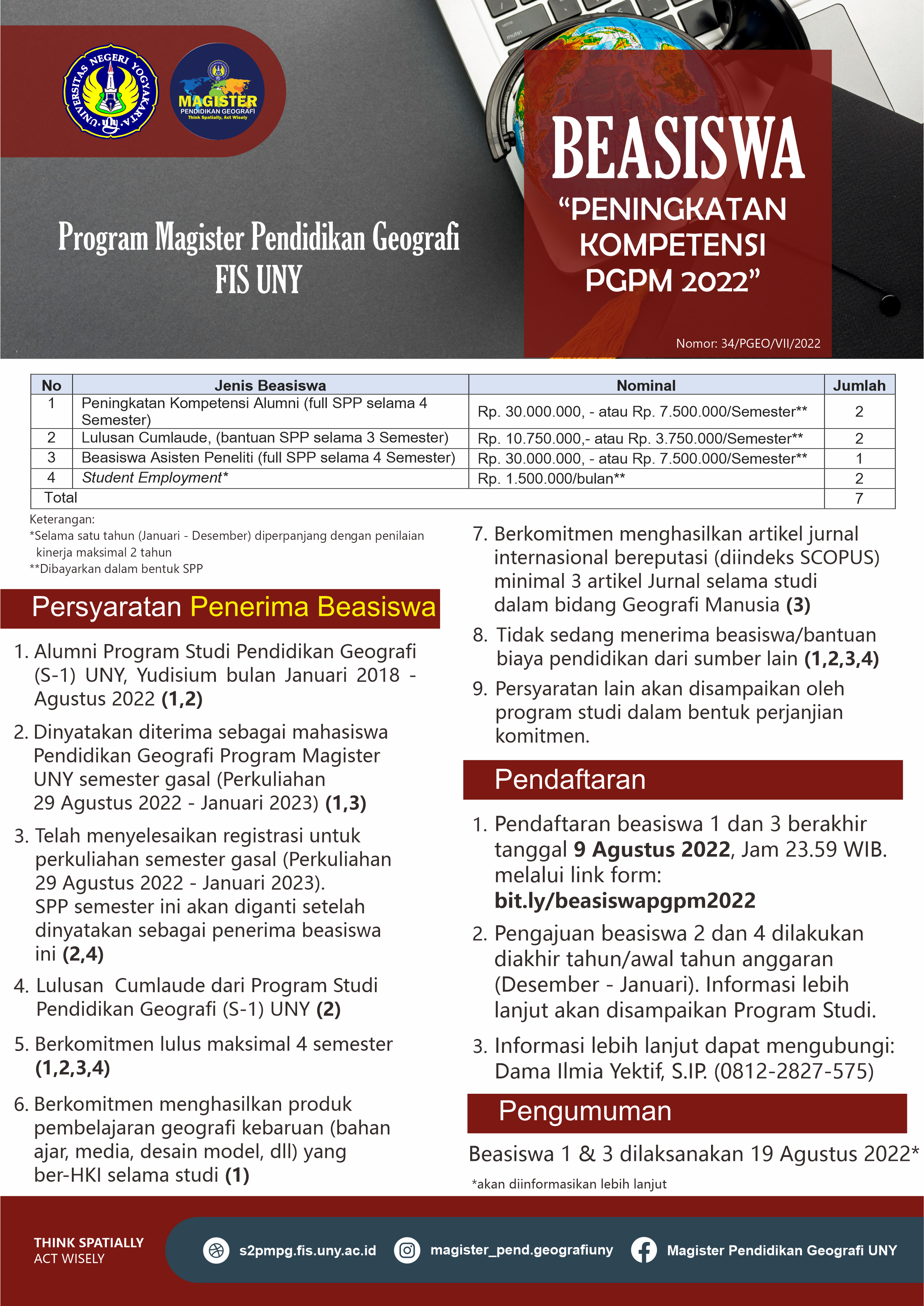 Daftar Sekarang! Tersedia Beasiswa Magister